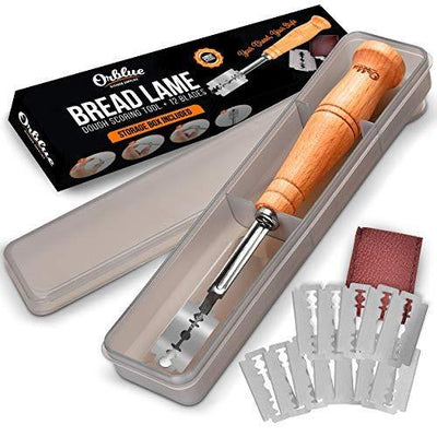 ORBLUE Bread Lame, Dough Scoring Tool for Artisan Bread, 12 Blades Included - Orblue