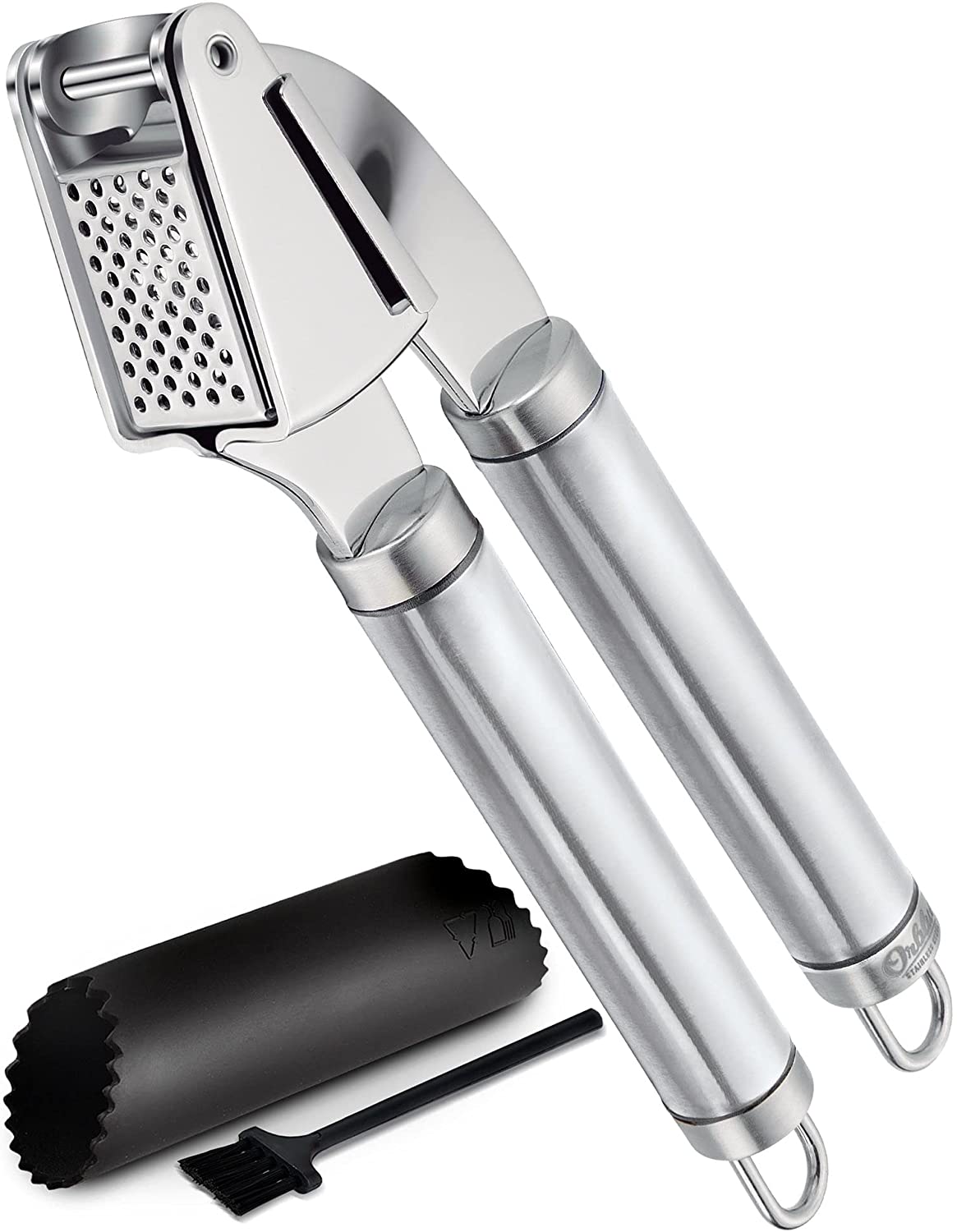 Stainless Grade Garlic Press Professional Crusher Steel Easy To Use And  Clean