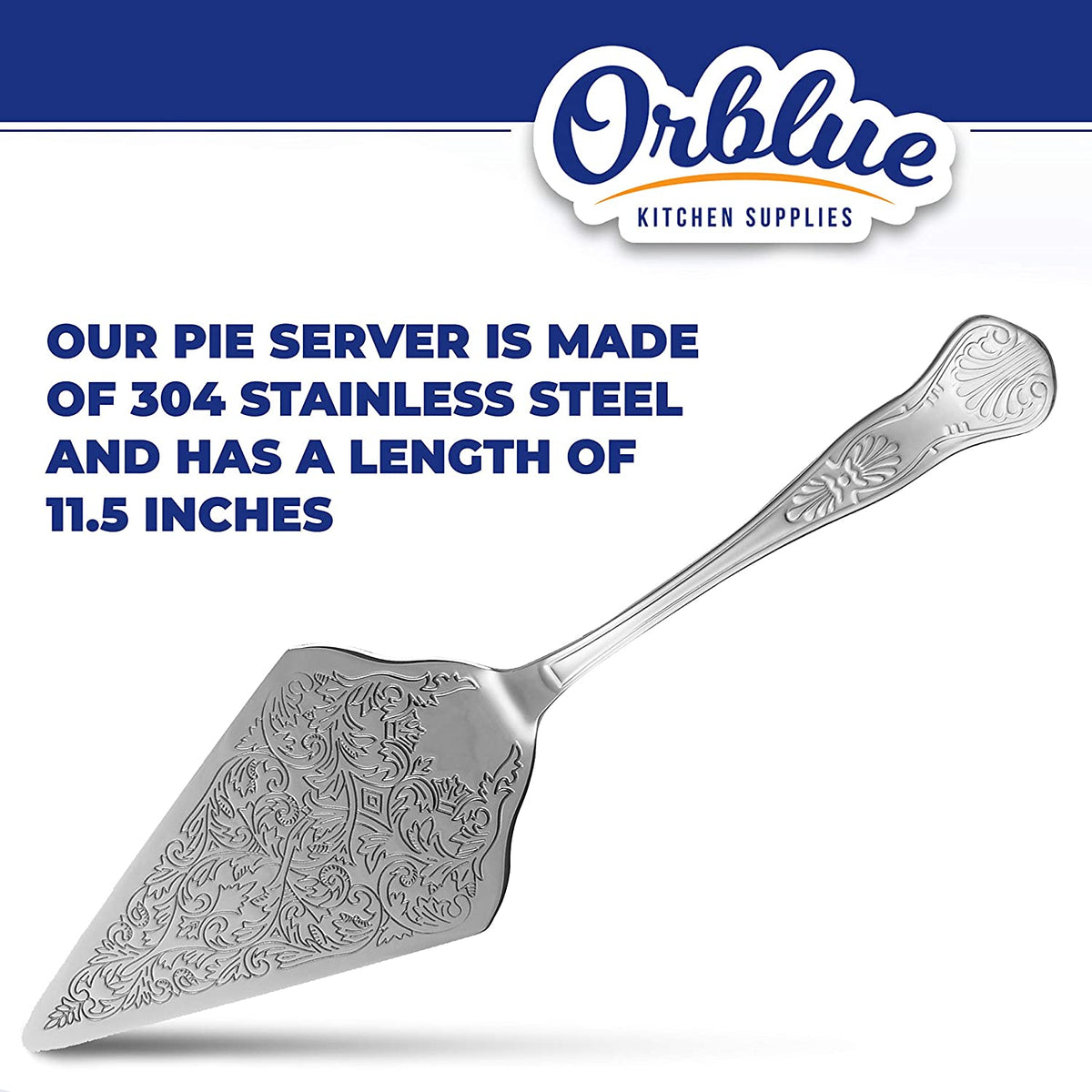 Orblue Flatware Pie Server Stainless Steel Cake Cutter