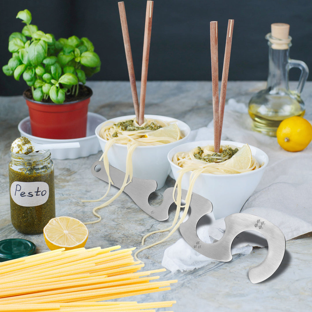 Fix Pasta 2-Pack Stainless Steel Pasta Measurer - Portion Control Tool ...
