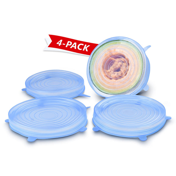 Orblue Silicone Stretch Lids - Eco-friendly, BPA-free and Leak-proof  Stretchable Covers - 6 Pack Various Sizes
