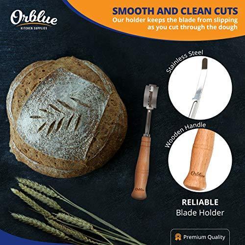 ORBLUE Bread Lame, Dough Scoring Tool for Artisan Bread, 12 Blades